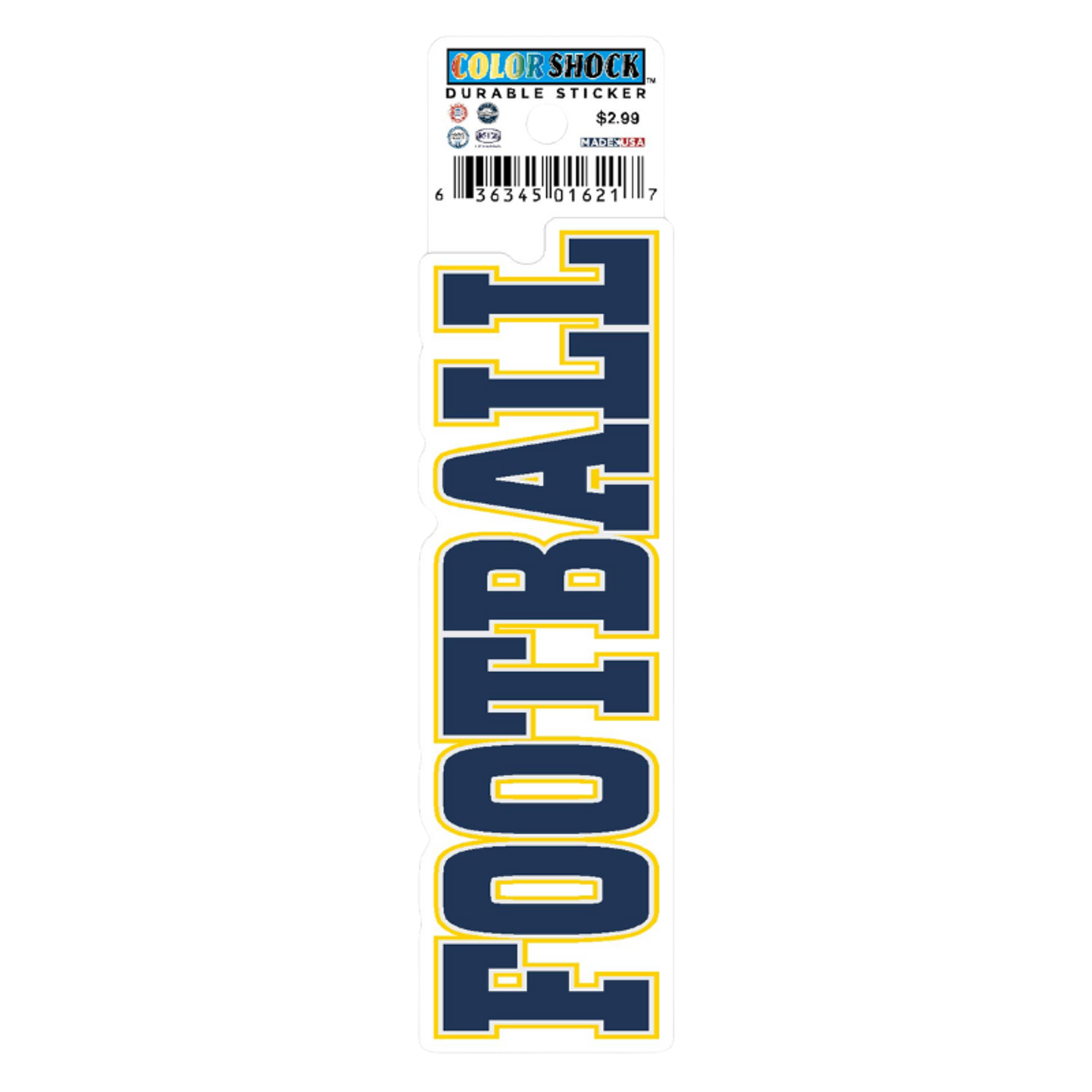 image of: Football Textured Sticker