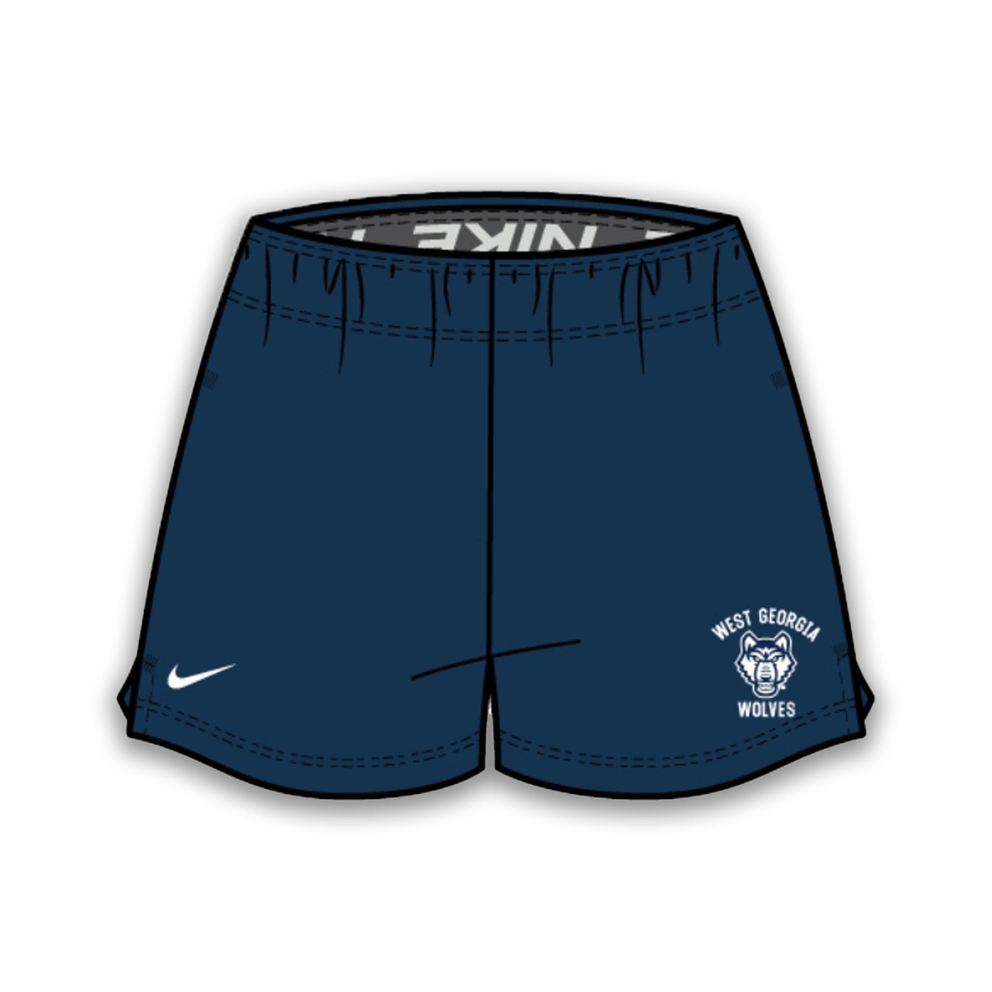 image of: WOLF LOGO WEST GA NIKE ATTACK SHORT