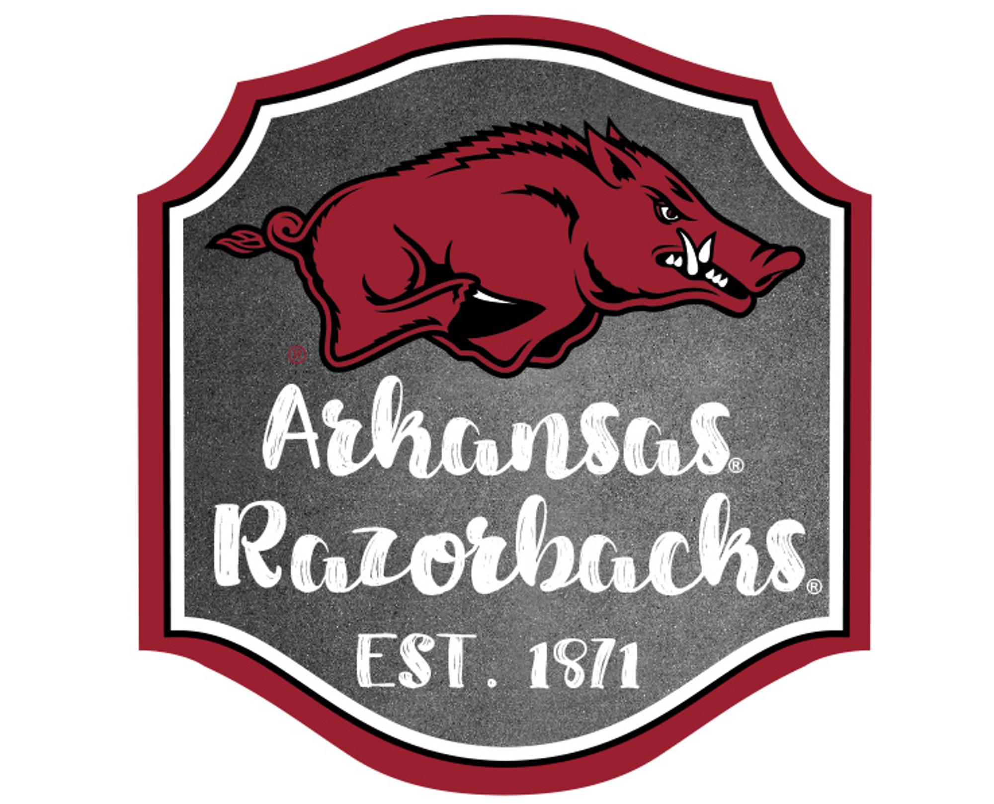 Product image 1 of 1 for Arkansas Razorback Magnet Artwood Ornate Logo Est
