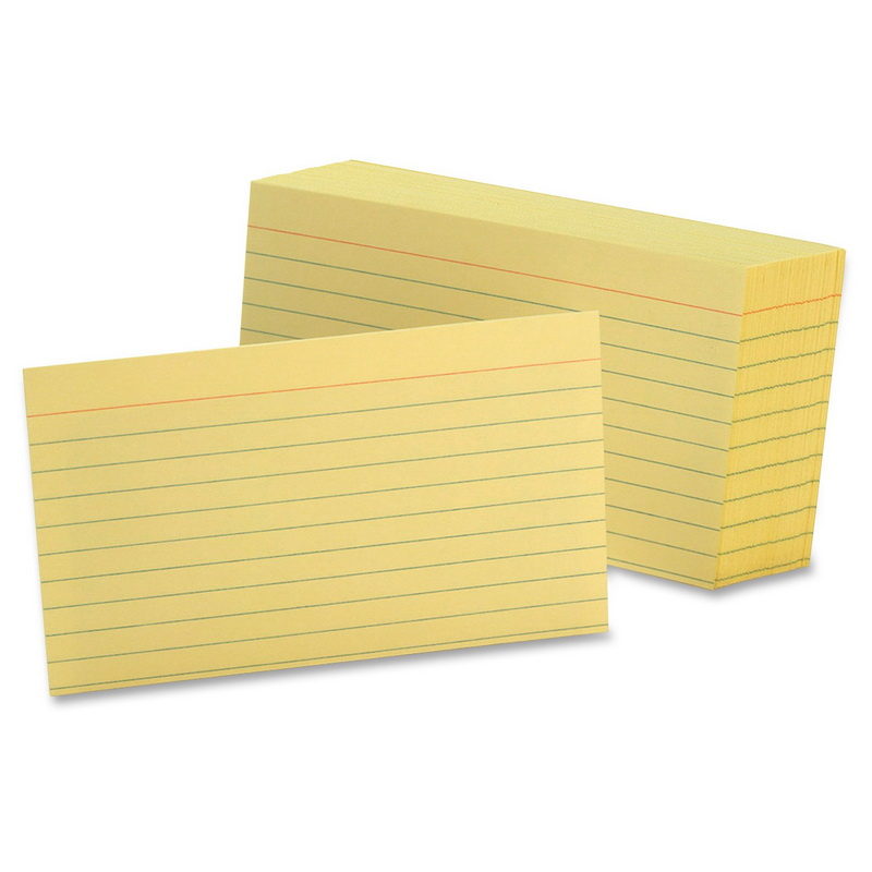 image of: Oxford Colored Ruled Index Flash Cards 3x5