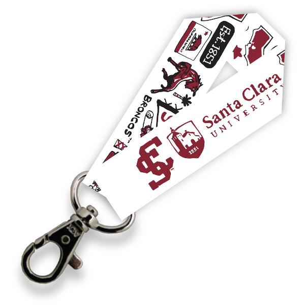 Santa Clara University Julia Gash Satin Key Strap; $9.98