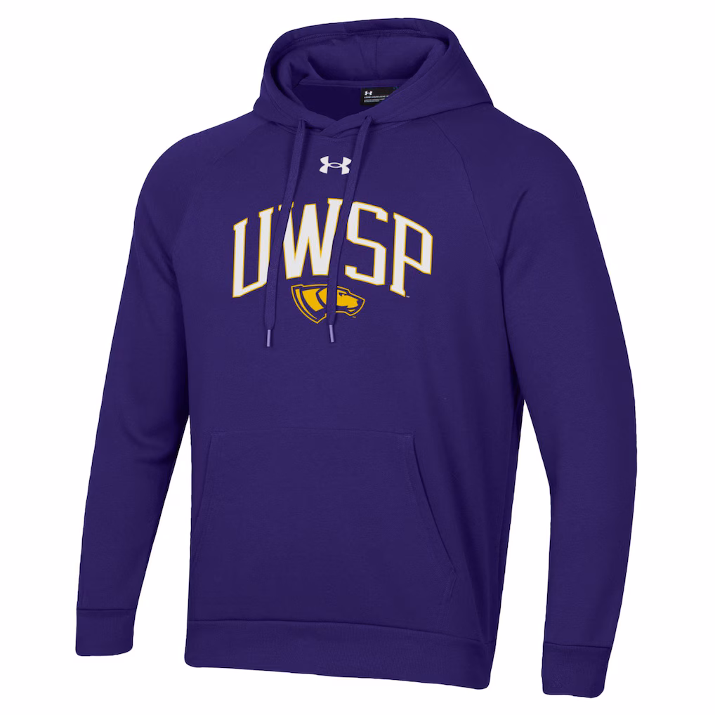 Product image 1 of 1 for University of Wisconsin Stevens Point Basic All Day Fleece Hoodie, Purple