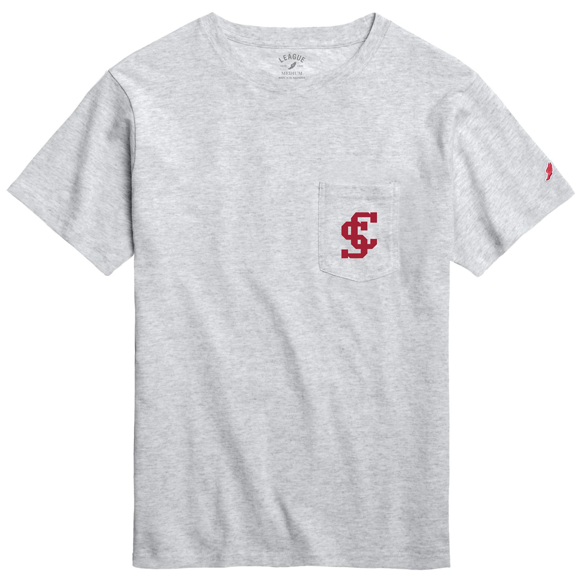 Product image 1 of 1 for Santa Clara Broncos All American Pocket Short Sleeve Tee, Ash