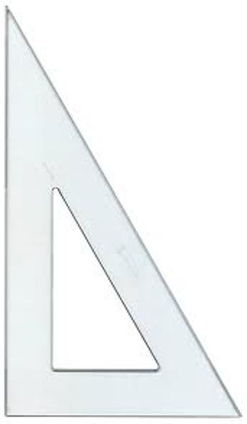 TRIANGLE 30/60 STYRENE W/INK EDGE 10 INCH; $3.19