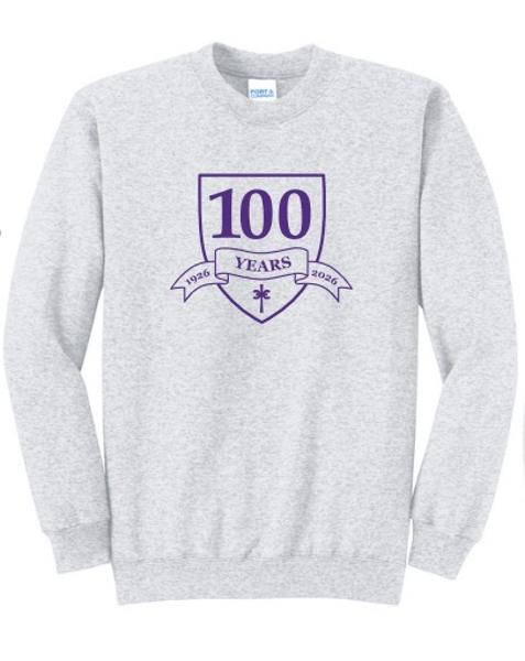 Concordia University Texas 100 Year Crew Sweatshirt, Ash Gray; $29.98