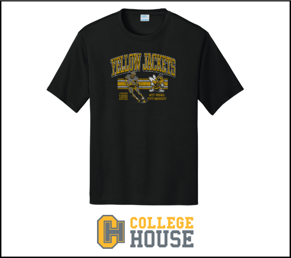 Tee - College House Black "Football" '25; $19.99