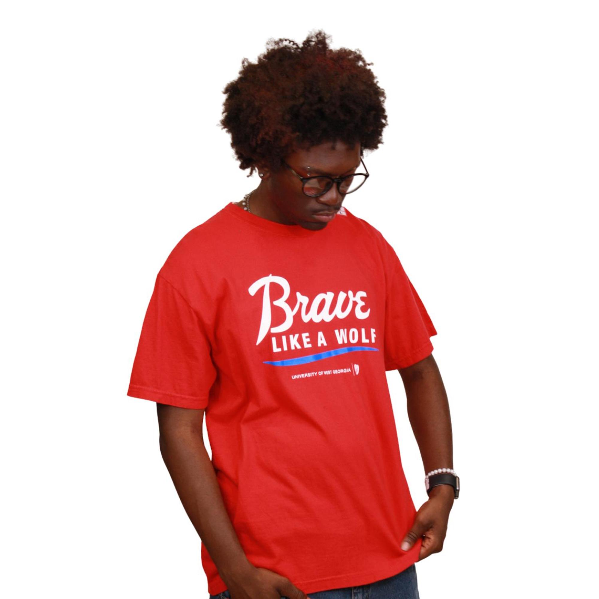 Product image 3 of 3 for BRAVE LIKE A WOLF LOGO COMFORT COLOR T-SHIRT
