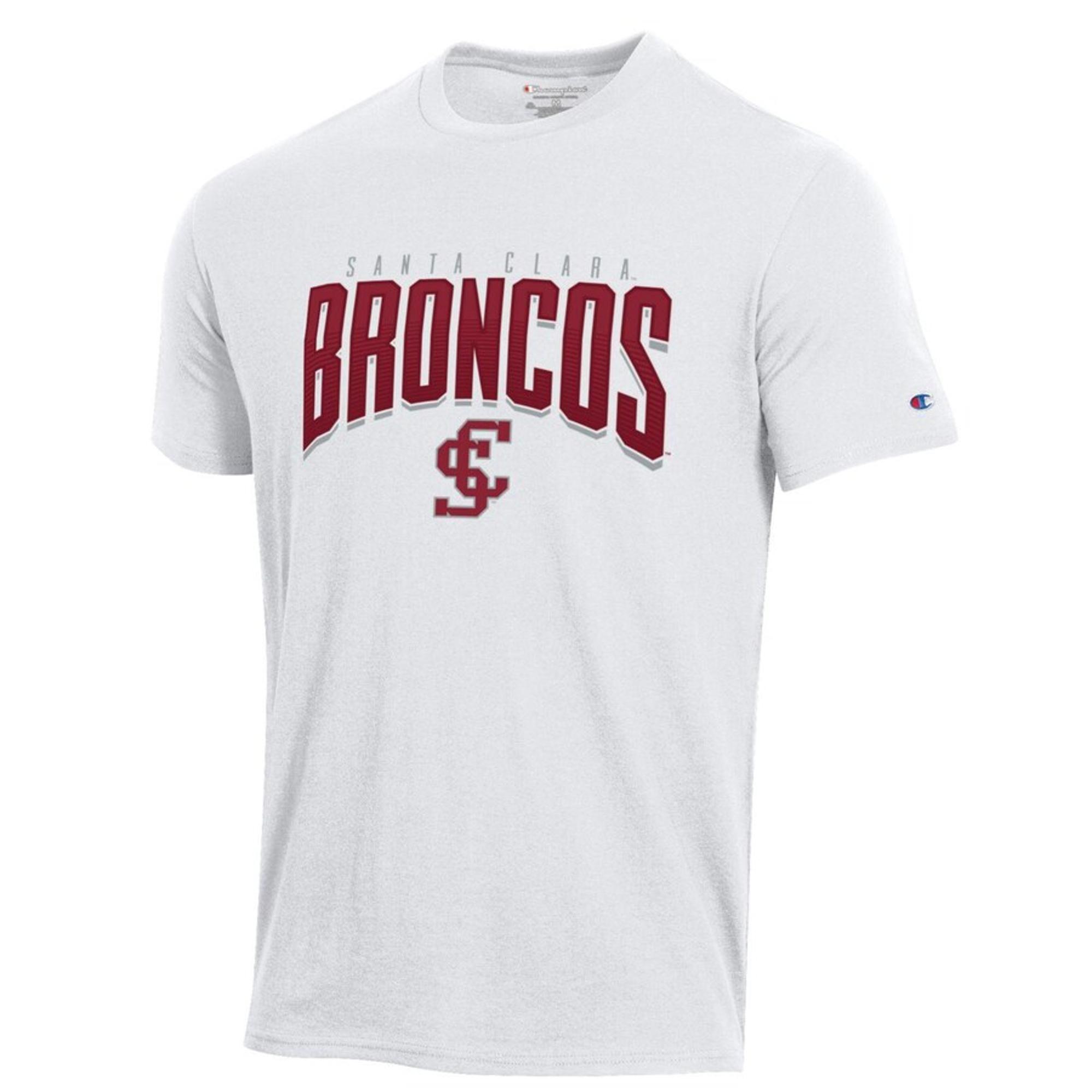 image of: Santa Clara Broncos Mascot Short Sleeve Tee, White