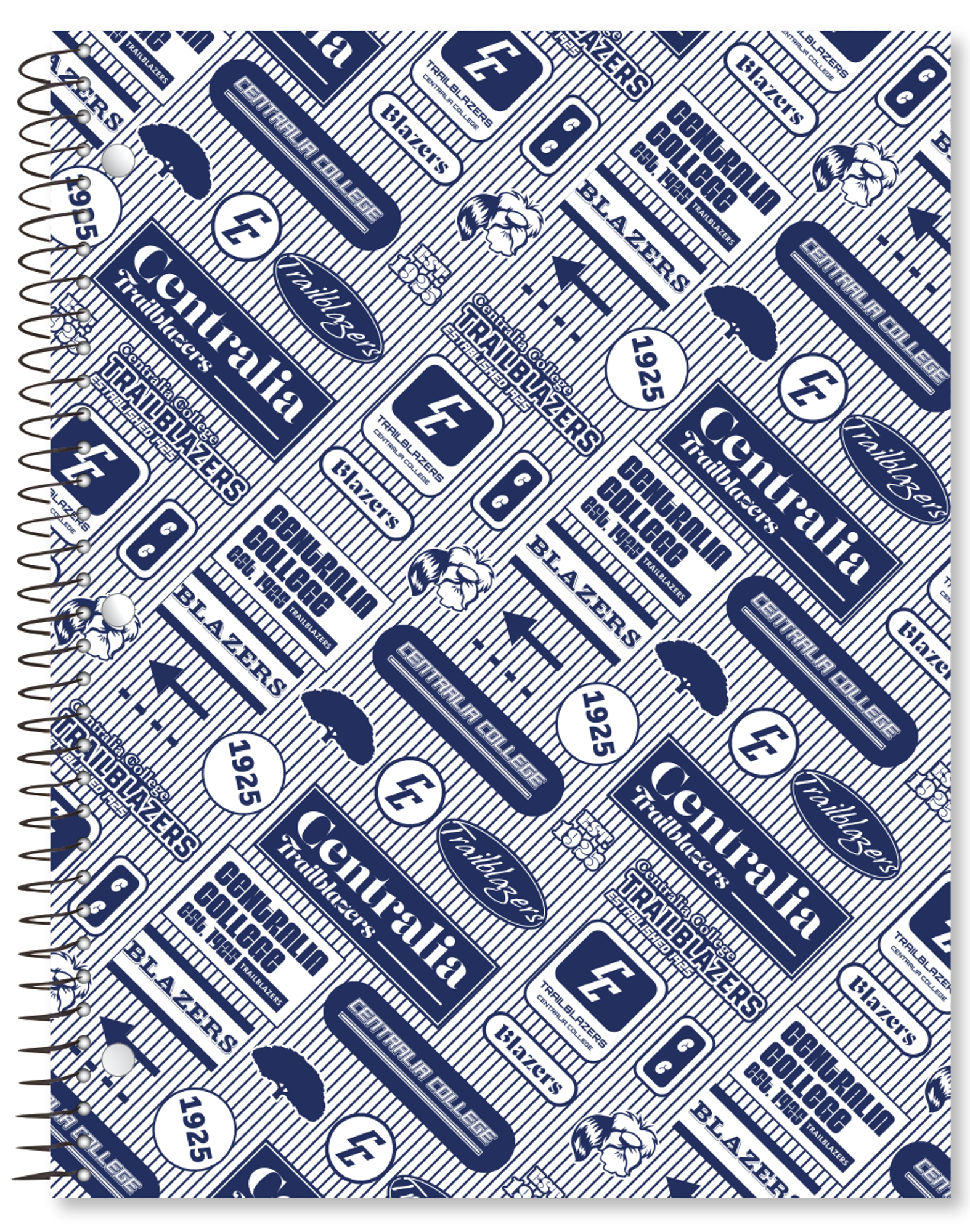 Product image 1 of 1 for Centralia Logos & Stripes Notebook
