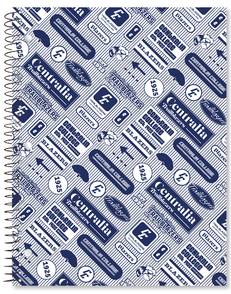 Centralia Logos & Stripes Notebook; $4.79