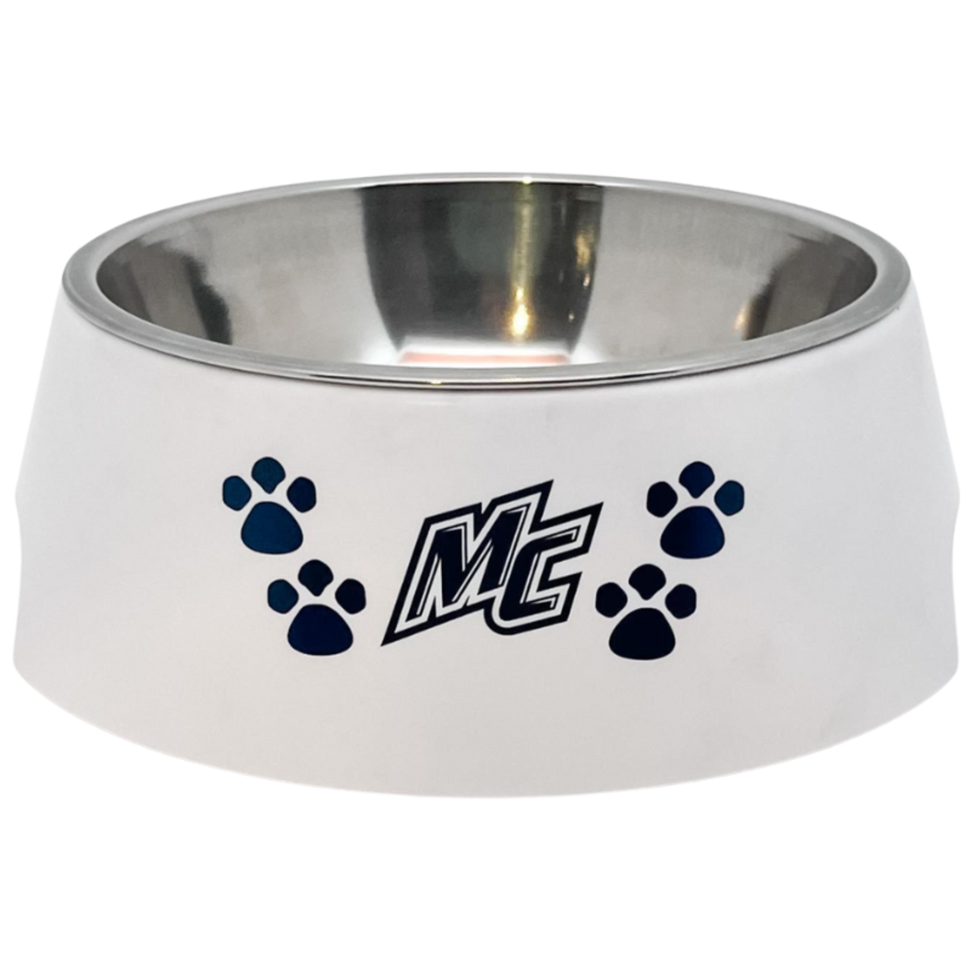 image of: Spill Proof White Dog Bowl