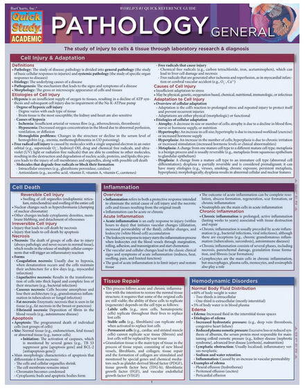 Cover image for PATHOLOGY LAMINATED STUDY GUIDE