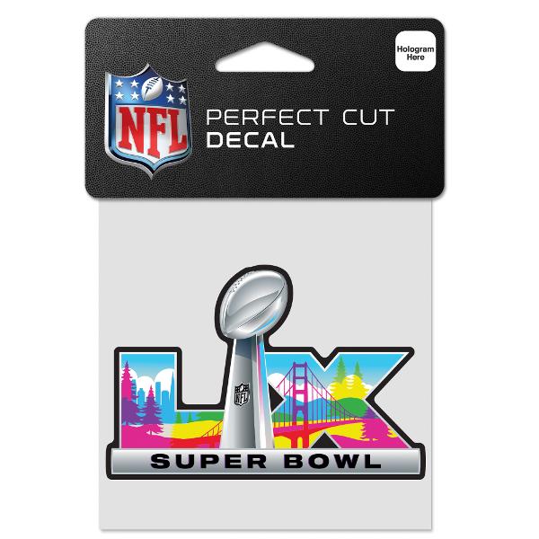 Super Bowl LX Perfect Cut Decal; $8.98