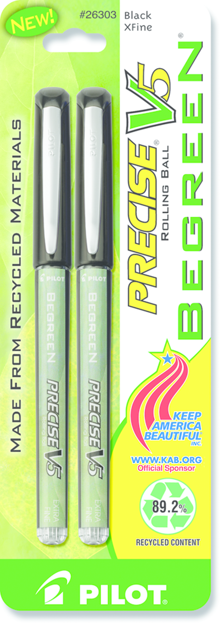 Product image 1 of 1 for Pilot BeGreen Precise V5 Roller Ball Pen - Black .5mm 2Pk BP