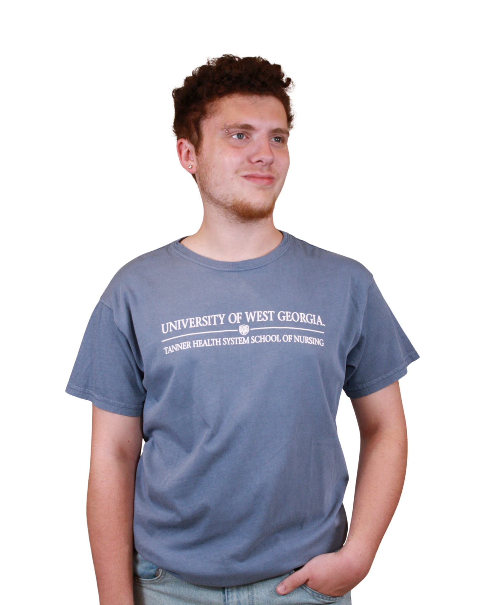 Product image 3 of 6 for COLLEGE OF NURSING SHIELD LOGO COASTAL COLOR TEE