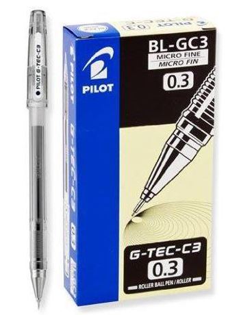 image of: G-Tec-C Roller Ball Micro Fine .3mm Black