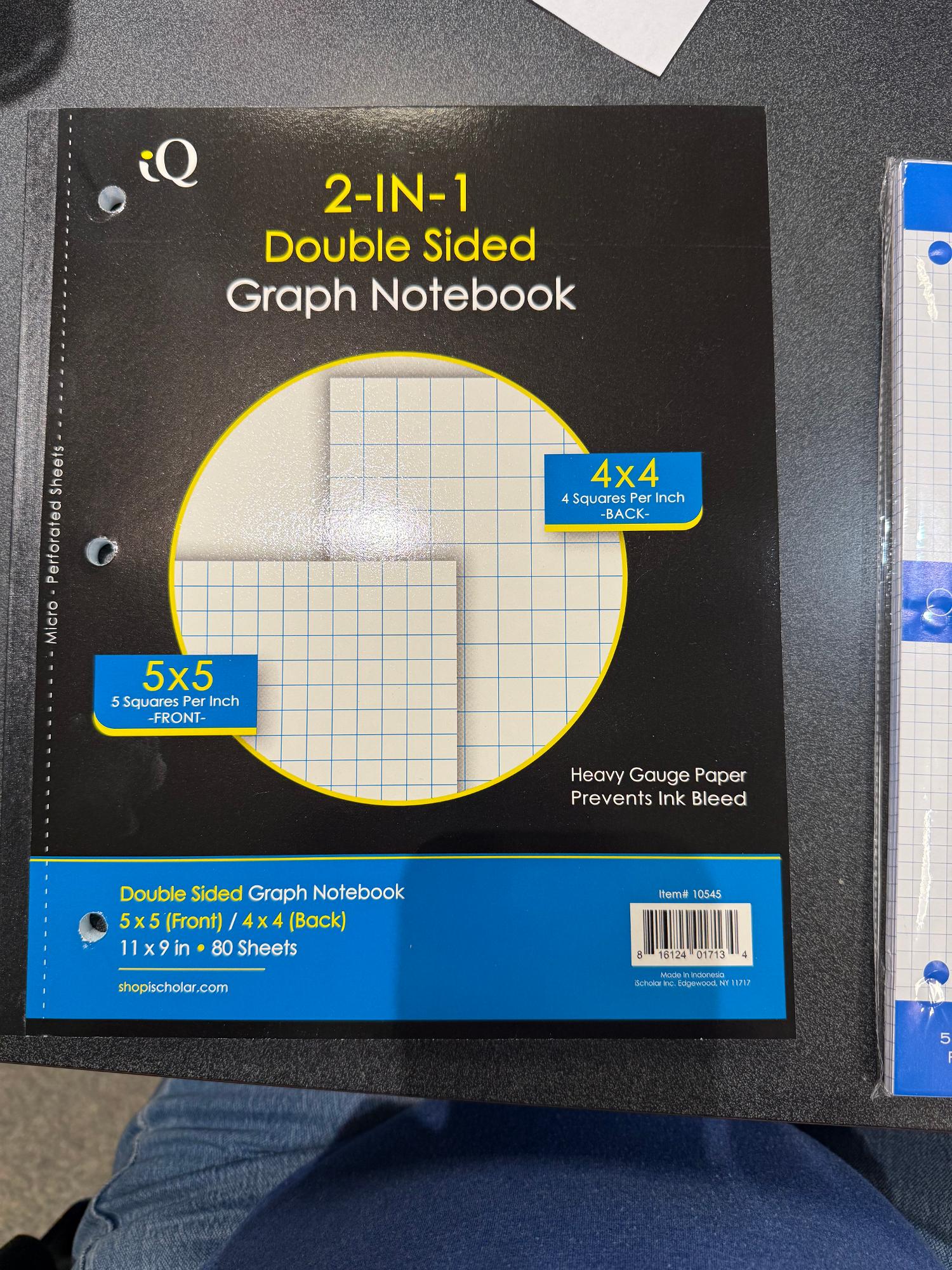 Product image 1 of 1 for GRAPH PAPER ISCHOLAR WIRELESS 4X4 GRID