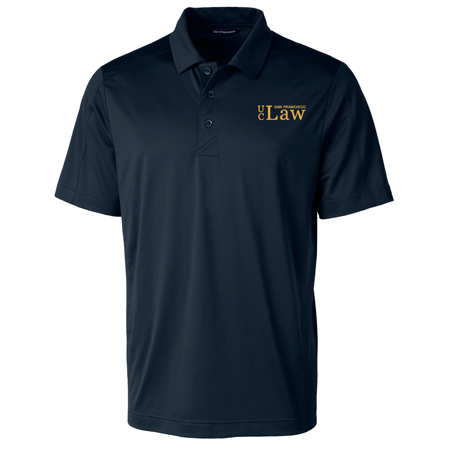 image of: UC Law SF Unisex Prospect Textured Stretch Polo