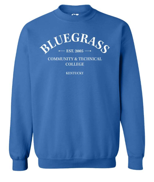 KBCTC CREW SWEAT COLLEGIATE; $54.99