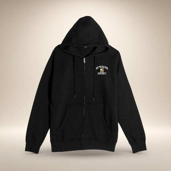 Zipped Hood - College House - "West Virginia State Mascot University"; $59.99