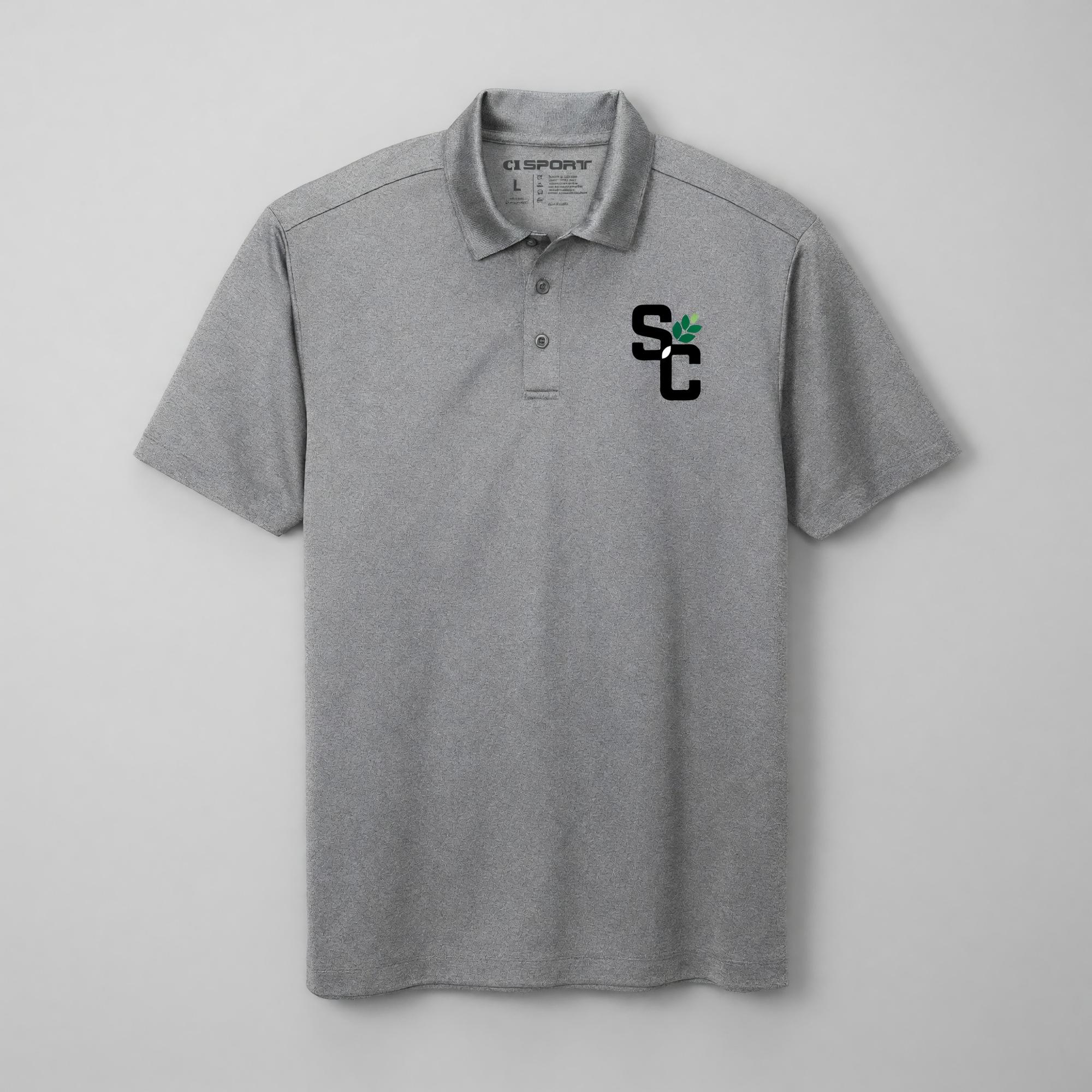 CI SPORT SC LEAF HEATHERED SILK TOUCH PERFORMANCE POLO