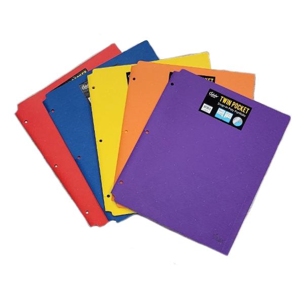 Twin Pocket Snap-In Poly Portfolio; $0.99