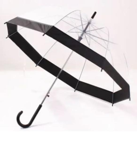 Sd Clear Dome Umbrella Black; $14.00
