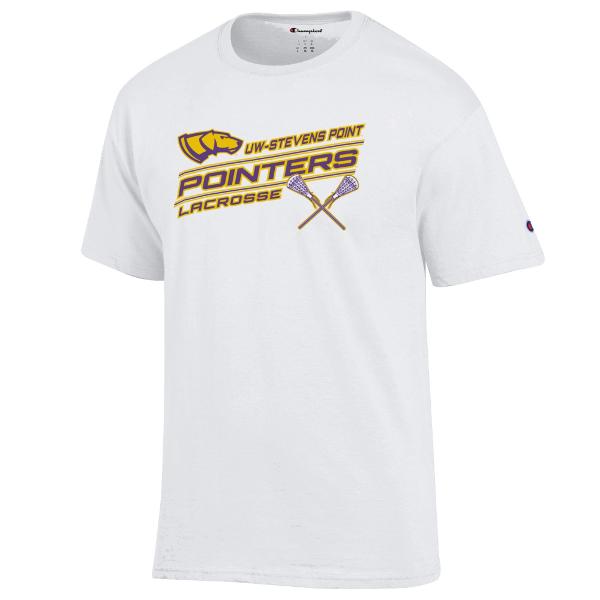 UWSP Lacrosse Basic Champion Tee,  White; $24.98
