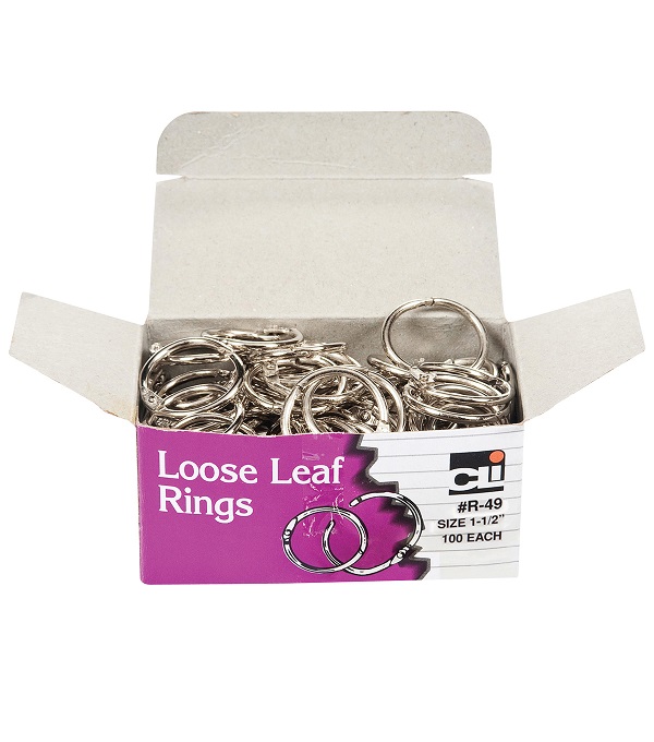 image of: CLI Looseleaf Rings Size 0.5”