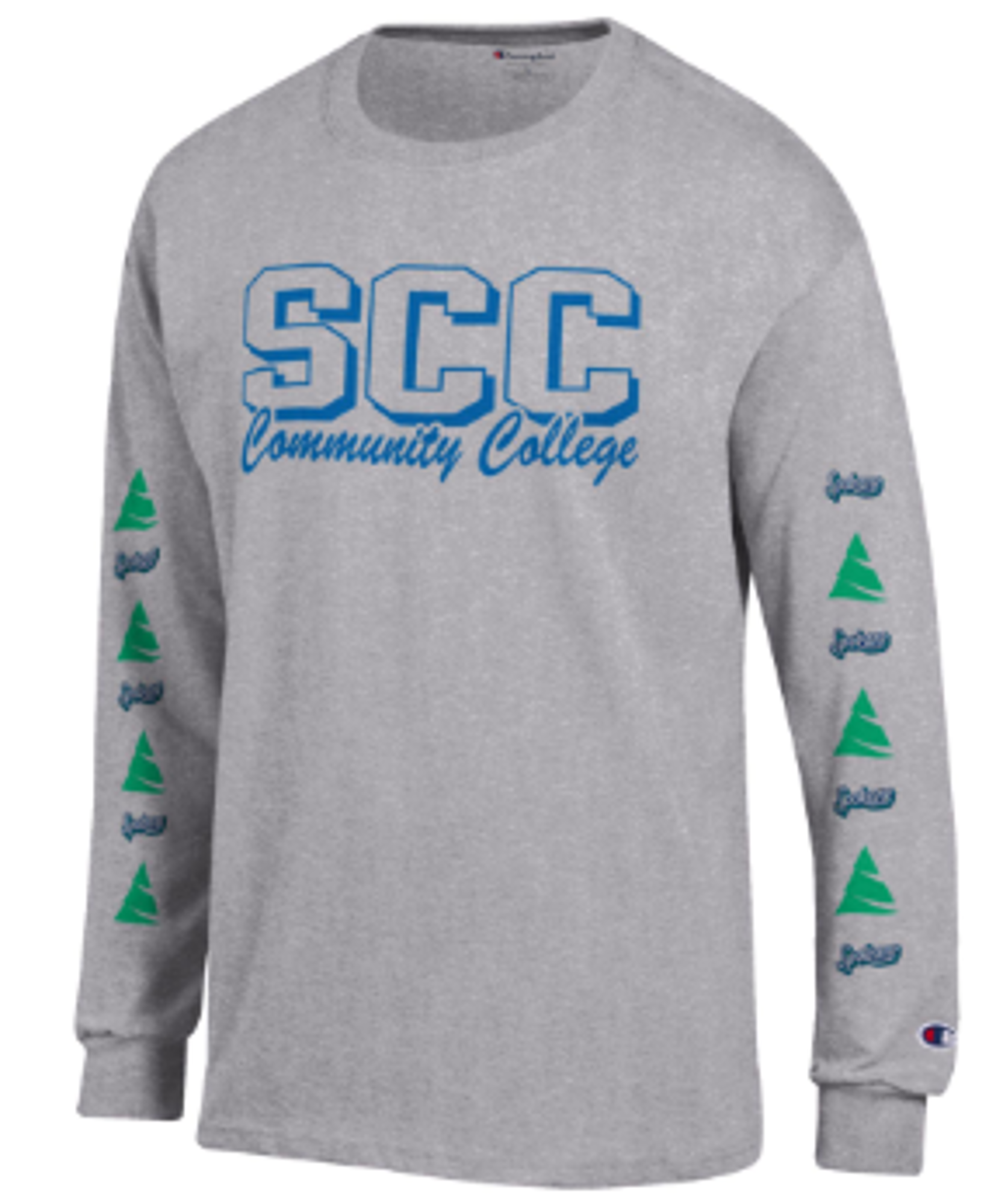 image of: SCC LS TEE SCC FC TREES SLEEVE GRY