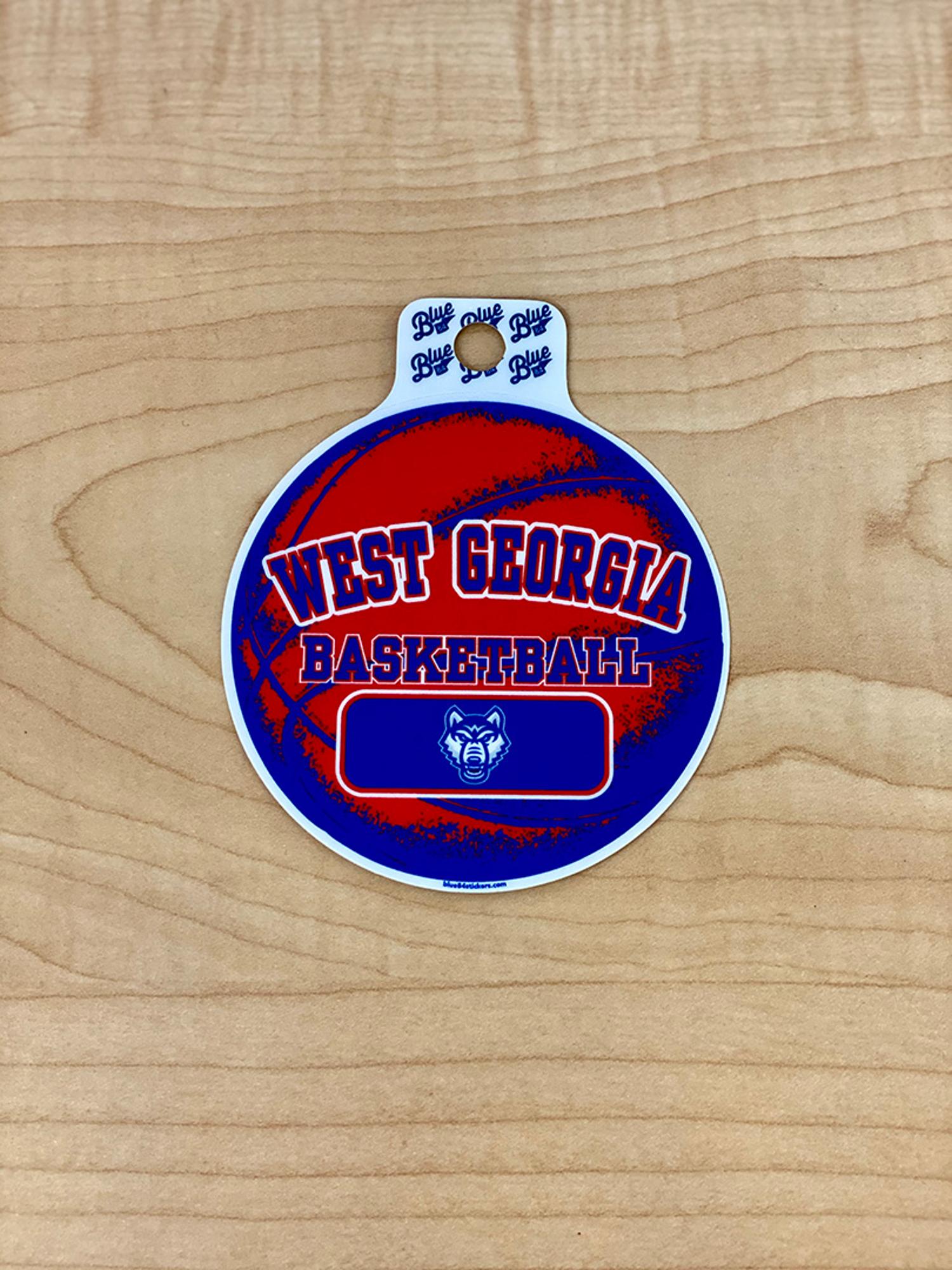 image of: WEST GEORGIA BASKETBALL STICKER