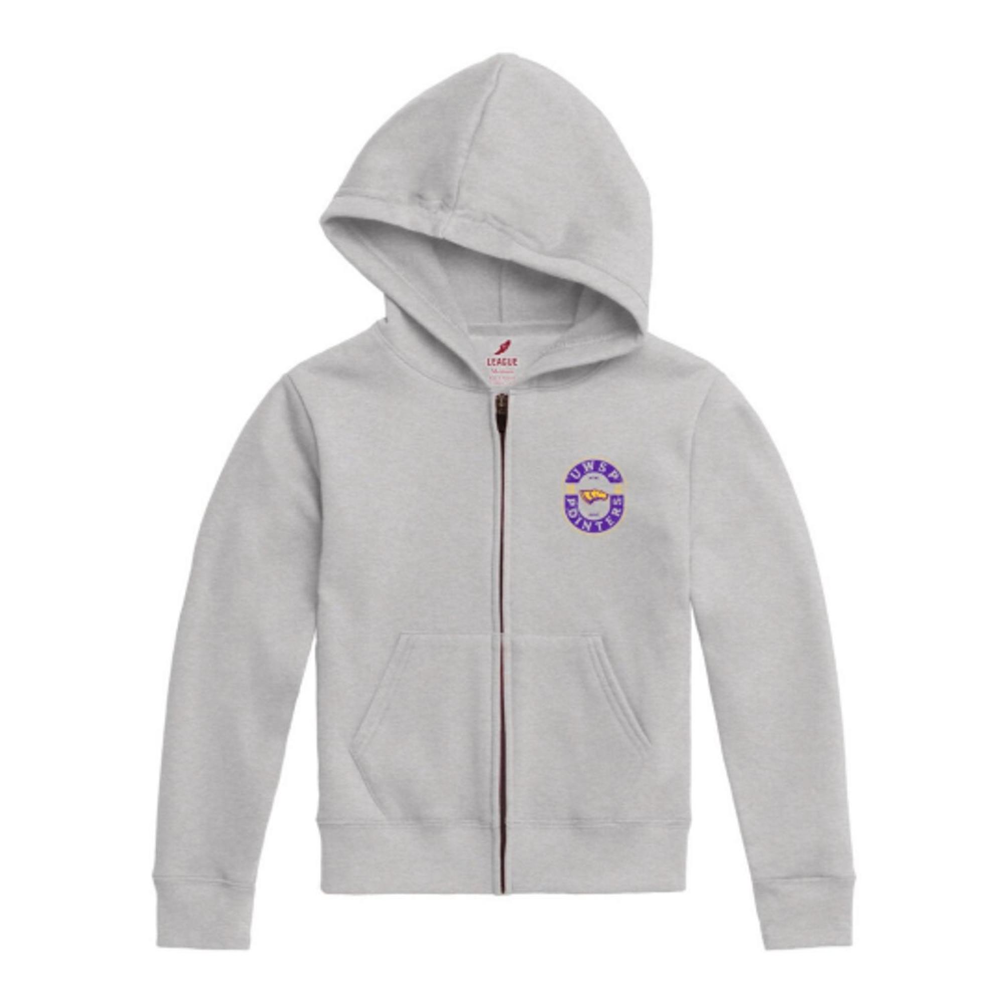 Product image 1 of 1 for UWSP Youth Essential Full Zip 2.0, UWSP Pointers Oval Logo, Classic Oxford