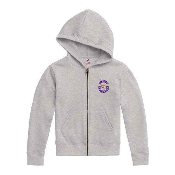 UWSP Youth Essential Full Zip 2.0, UWSP Pointers Oval Logo, Classic Oxford; $69.98