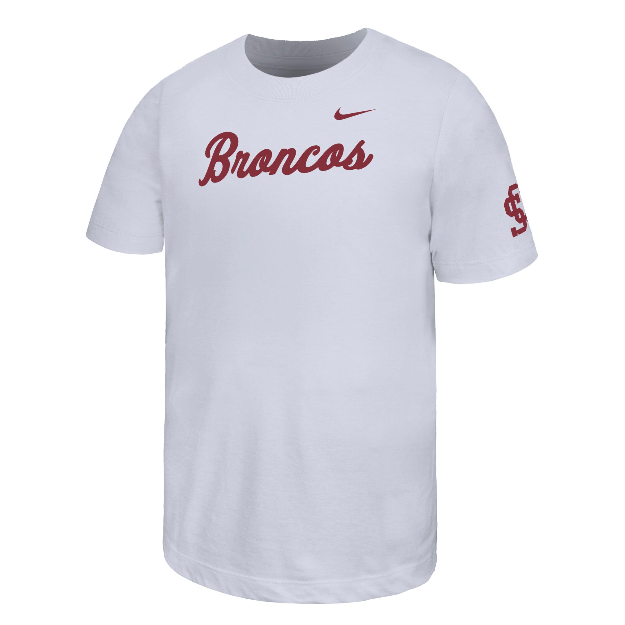 Product image 1 of 1 for Santa Clara Broncos Nike Youth Baseball Replica Short Sleeve Tee, White