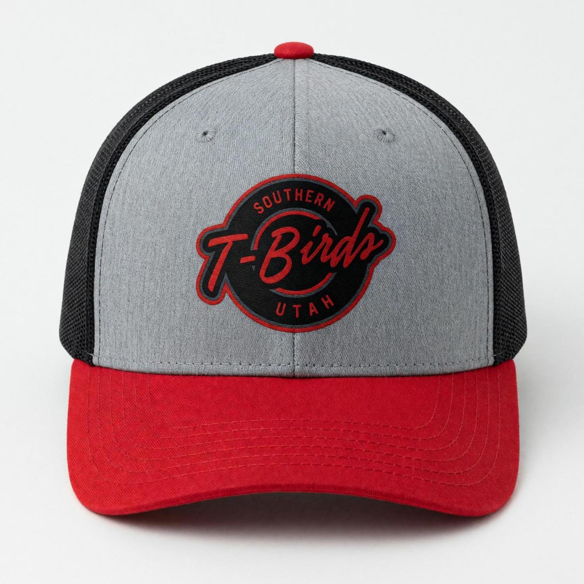 Product image 1 of 1 for CAPX HAT GRAY/RED T-BIRDS PATCH ROUND