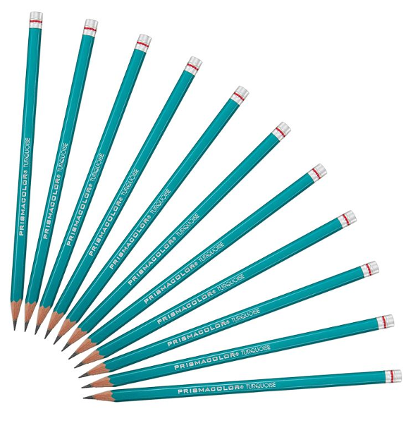Turquoise Graphite Drawing Pencil; $1.45