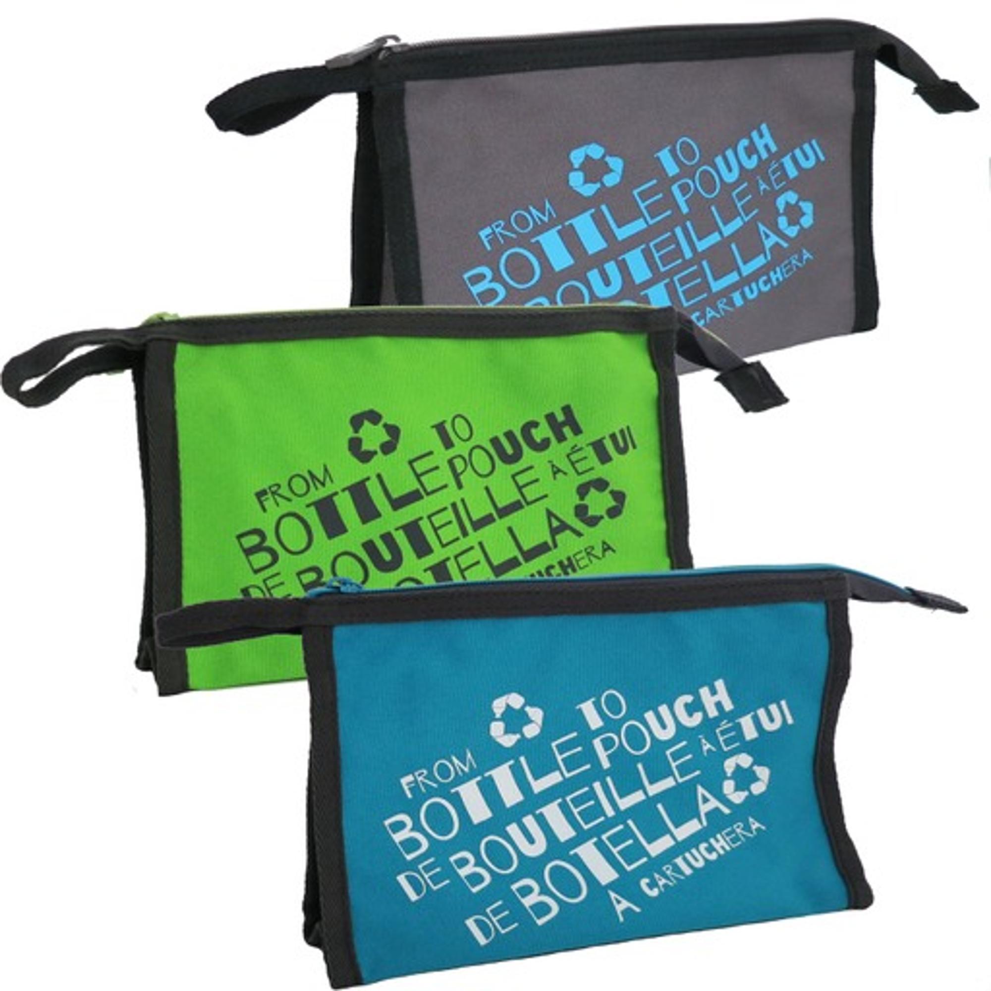 Product image 1 of 1 for pencil pouch with gusset, RPET, asstd colors