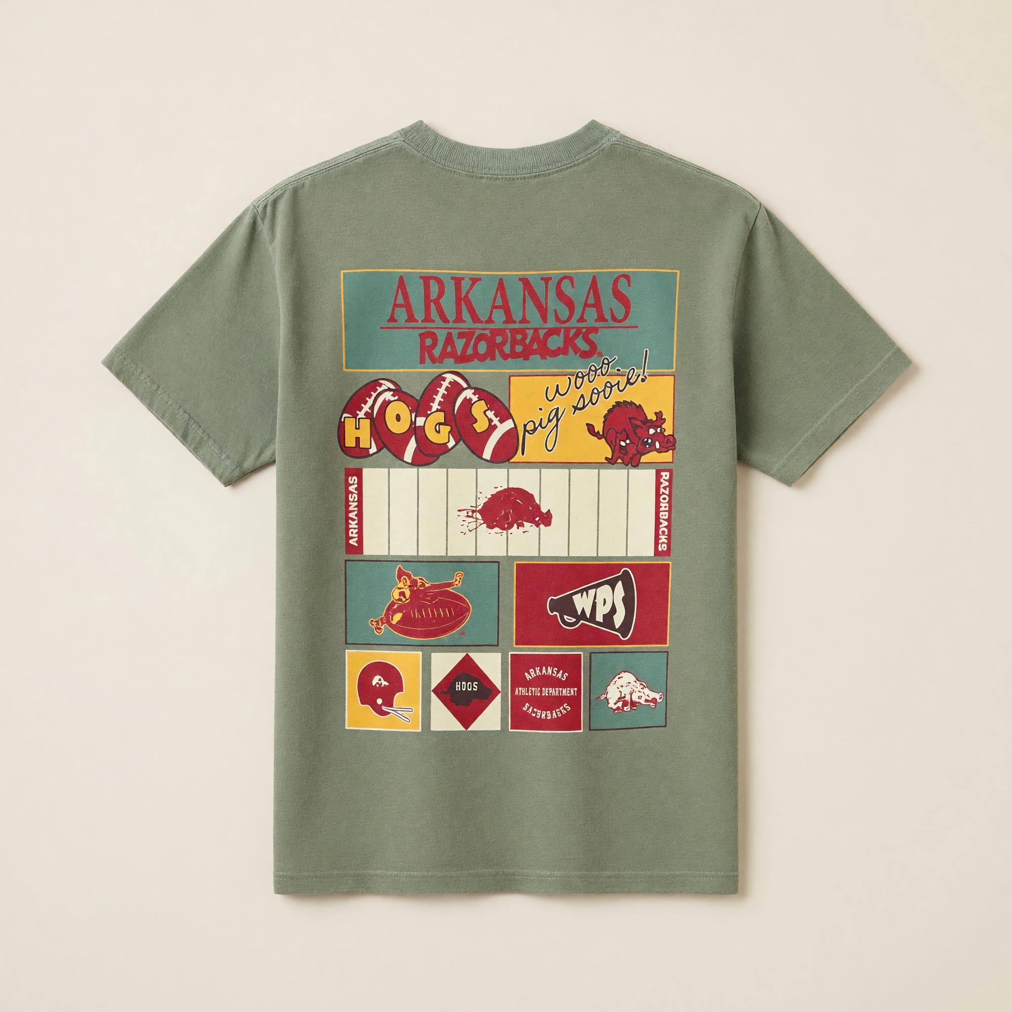 Product image 1 of 2 for Arkansas Razorbacks Retro Gameday Short Sleeve Tee