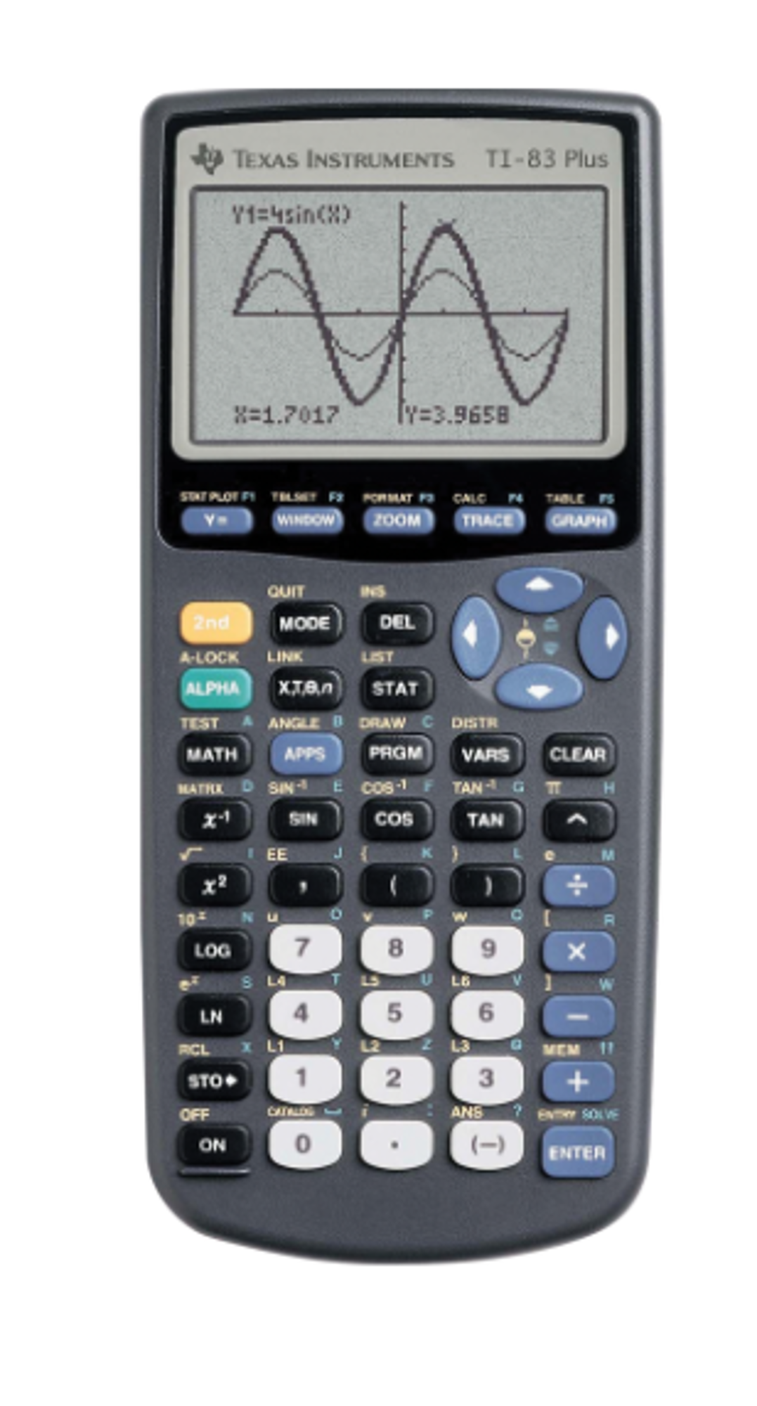 Cover image for Texas Instruments TI 83 Plus Graphing Calculator, Black