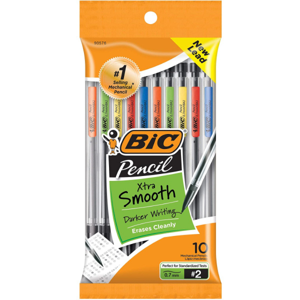 PENCIL BIC MECHANICAL 10 PACK .7mm; $7.49