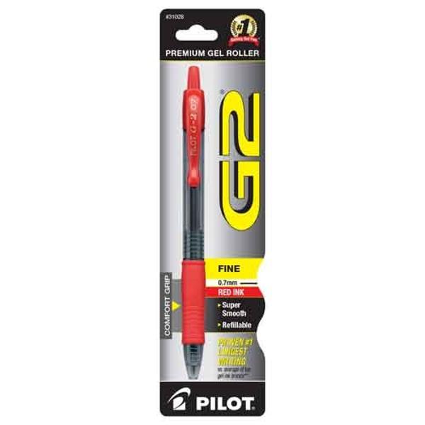 PEN G2 FINE POINT RED; $3.49