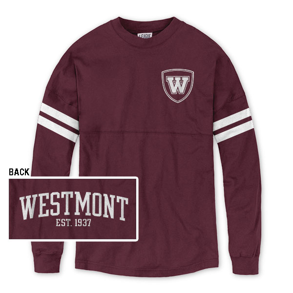 image of: League RaRa Sporty Stripe Football Tee