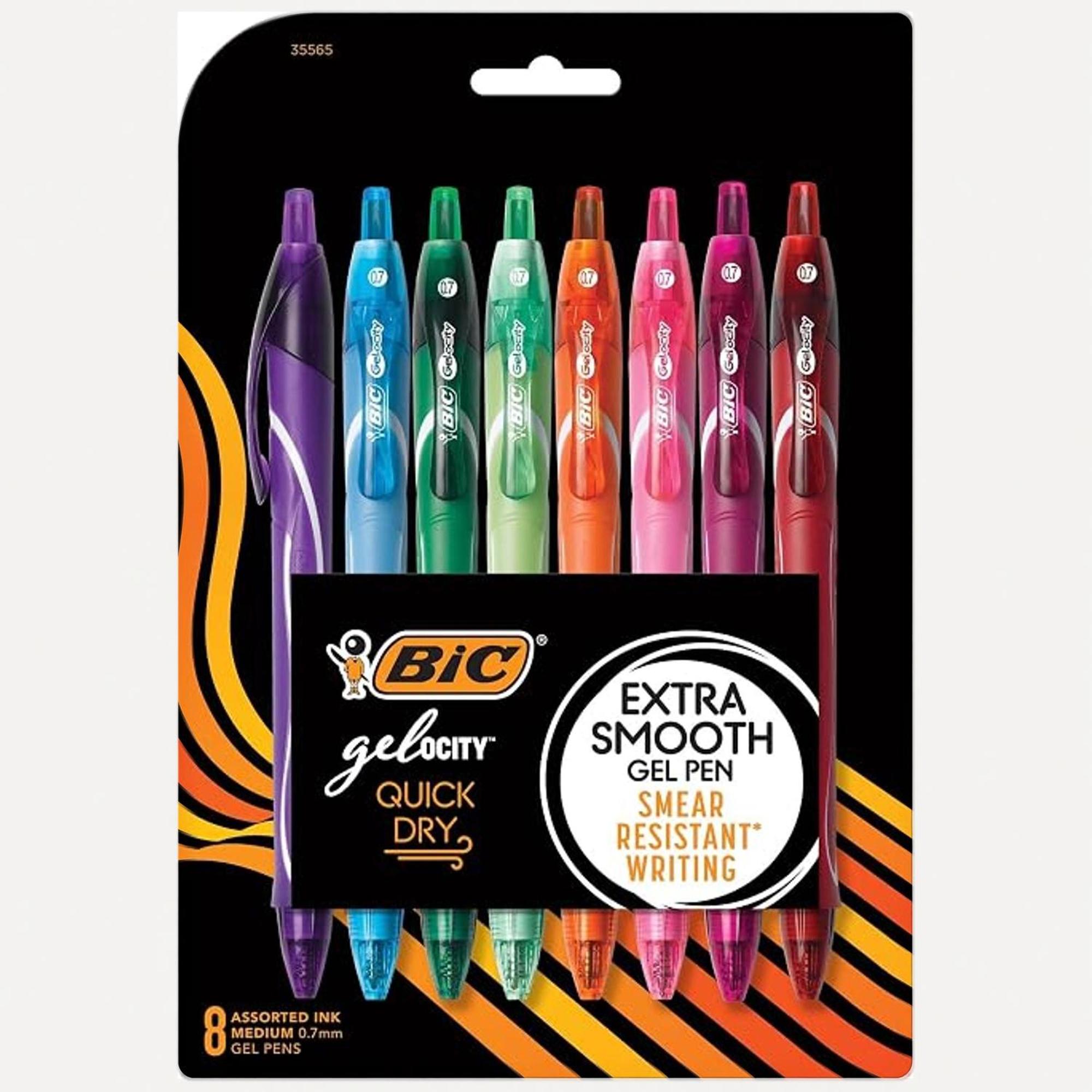 Product image 1 of 1 for Pen Bic Gelocity Gel Pen Retractable 8 Ct