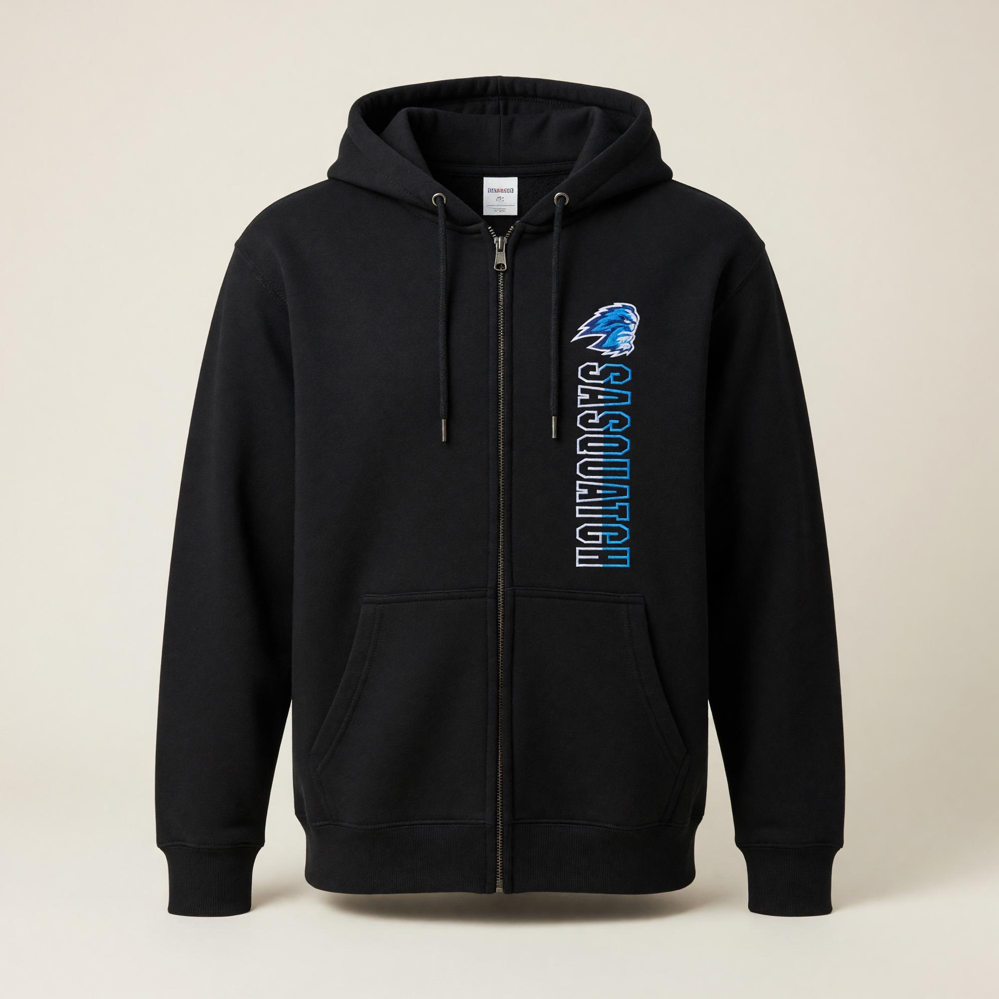 Product image 1 of 1 for SFCC HOODIE F-ZIP Black w/blue printing