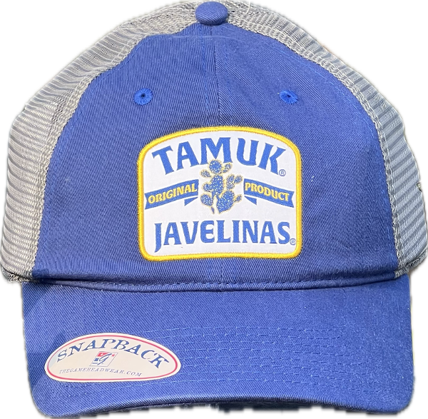 TAMUK HAT RELAXED PATCH CACTUS RYL/GRY; $30.99