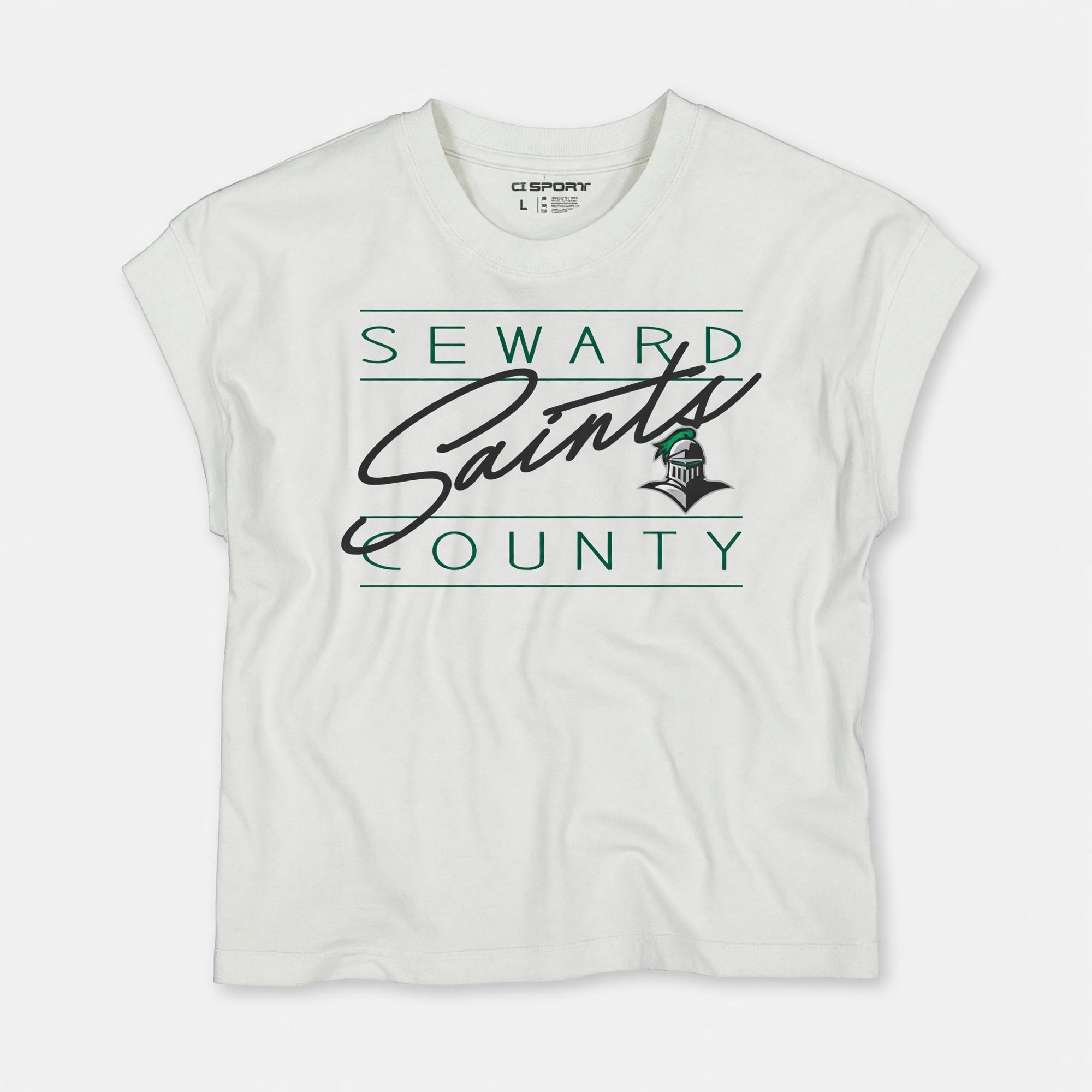 Product image 1 of 2 for CI SPORT LADIES SEWARD SAINTS PORCELAIN VINTAGE WASH TEE
