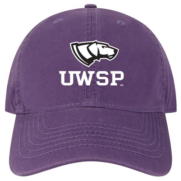 UWSP Youth Relaxed Twill Cap, Purple; $33.98