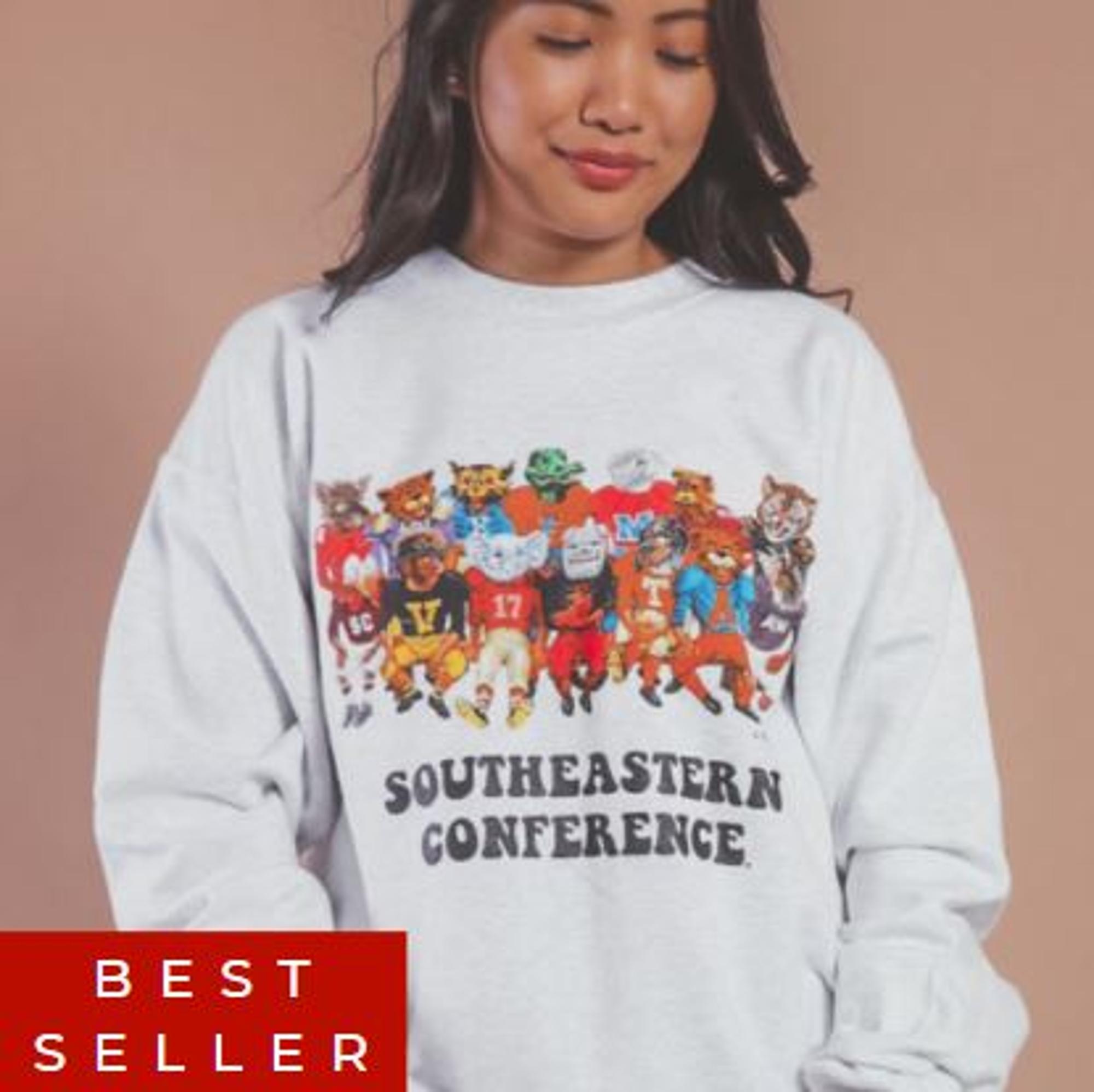 Southeastern conference best sale sweatshirt with mascots