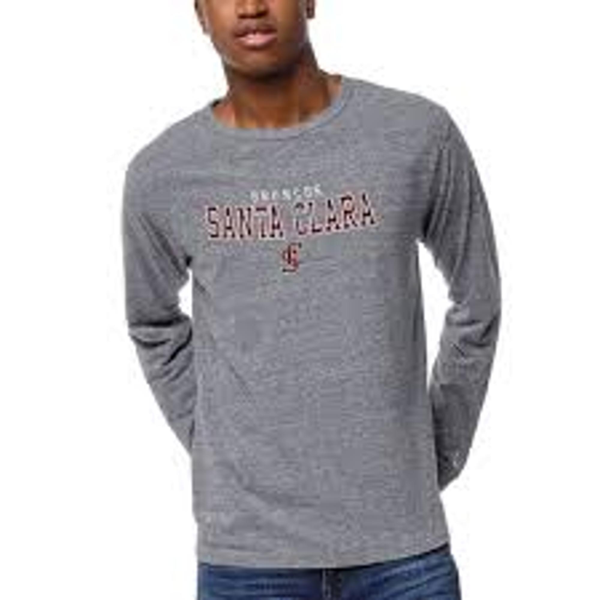 image of: Santa Clara Broncos Victory Falls Long Sleeve Tee, Heather Gray
