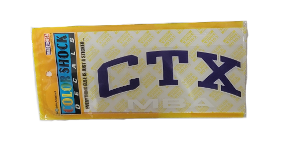 CTX MBA Color Shock Decal; $4.99